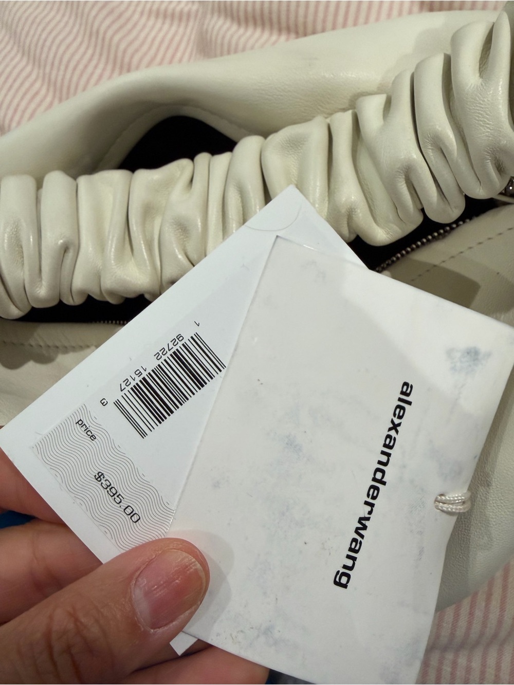 Alexander Wang Cream Ruched Mini Shoulder Bag - Picture 4 of 6